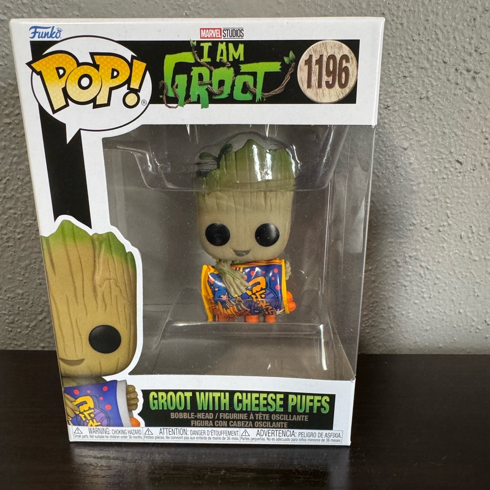 Funko Pop Groot with Cheese Puffs